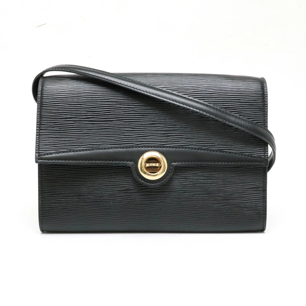 Louis Vuitton Epi Arche Shoulder Bag Pochette Clutch Crossbody Noir Black